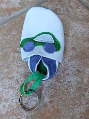 Autoschlüsselanhänger blau